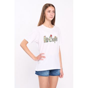 Tricou din bumbac cu imprimeu logo