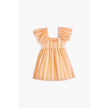 Rochie evazata cu dungi