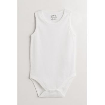 Set de body-uri din bumbac - fara maneci - 2 piese