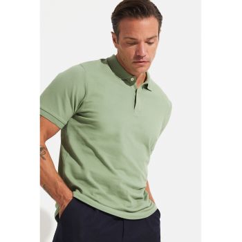 Tricou polo din bumbac pique