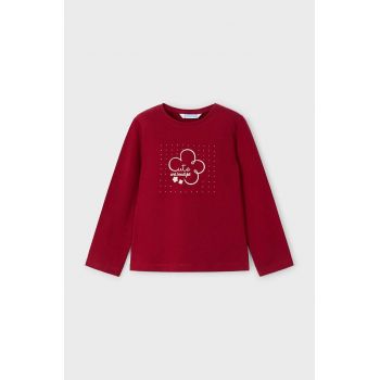 Mayoral longsleeve din bumbac pentru copii culoarea rosu, 178