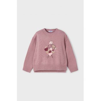 Mayoral pulover pentru copii din amestec de lana culoarea roz, light, 4359