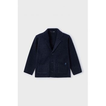 Mayoral cardigan cu amestec de lână pentru copii culoarea albastru marin, light, 4459
