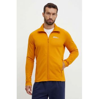 Jack Wolfskin hanorac Baiselberg culoarea portocaliu, neted de firma originala
