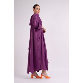 Rochie maxi mov intens