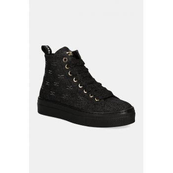 Elisabetta Franchi tenisi copii culoarea negru, F4A9.E0107.1781 Elisabetta Franchi tenisi copii culoarea negru, F4A9.E0107.1781