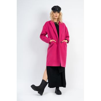 Palton oversized fuchsia