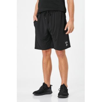 Pantaloni scurti relaxed fit cu snur