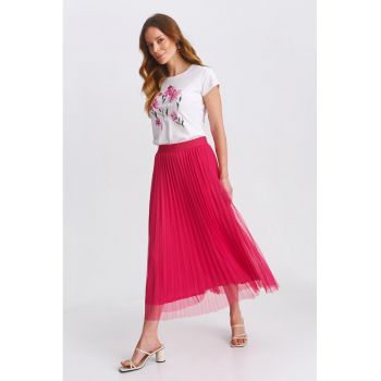 Tricou de bumbac cu imprimeu floral