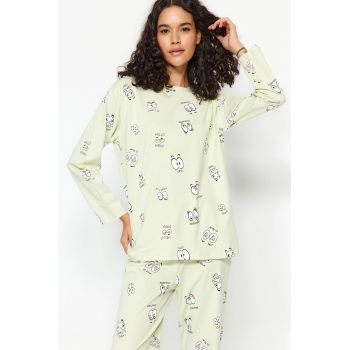 Pijama lunga din bumbac