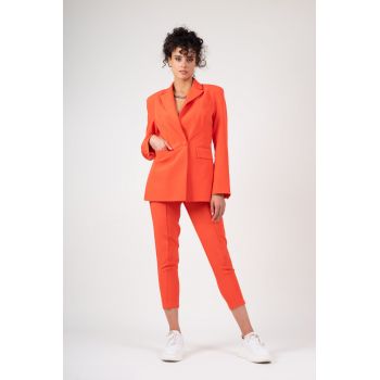 Costum slim fit portocaliu