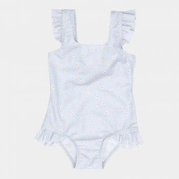 Costum de baie pentru fete, anti-UV, Daisies Blue