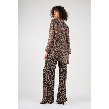 Bluza din voal animal print