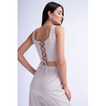 Corset Ivoire cu Bretele