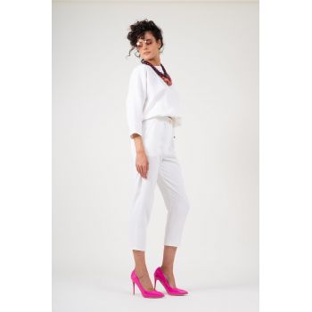 Bluza oversized alba