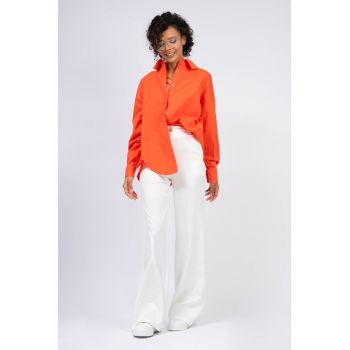 Camasa oversized portocaliu neon