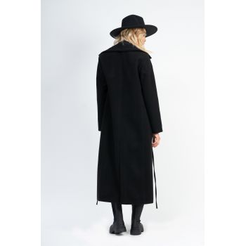 Palton maxi negru