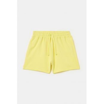 Pantaloni scurti de bumbac cu snur in talie