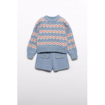 Set de pulover si pantaloni scurti