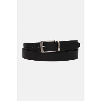 Medicine curea de piele barbati, culoarea negru