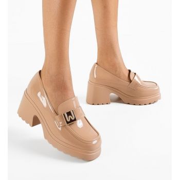 Pantofi dama Haris Khaki ieftini