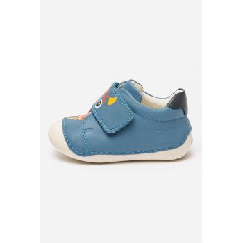 Pantofi sport de piele cu inchidere velcro