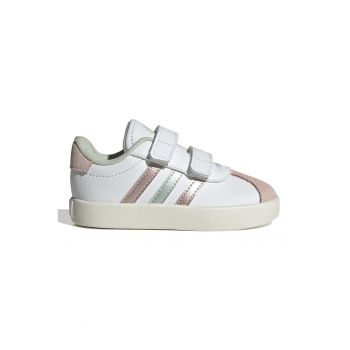 Pantofi sport de piele ecologica cu velcro VL Court