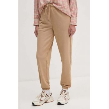 Gant pantaloni de trening culoarea bej, melanj