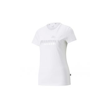 Tricou  Essentials+ Metallic W 848303-02 - Alb