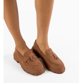 Pantofi Casual dama Valya Camel