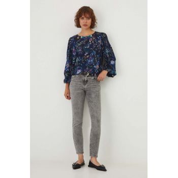 Medicine jeansi femei, culoarea gri de firma originali