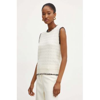 Silvian Heach vesta PUFE culoarea bej, light, GPA24249CN ieftin