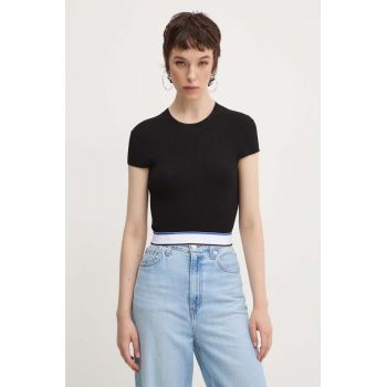 Hugo Blue tricou femei, culoarea negru, 50518285 ieftin