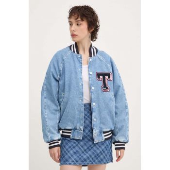 Tommy Jeans jachetă bomber din denim de tranziție, DW0DW18202