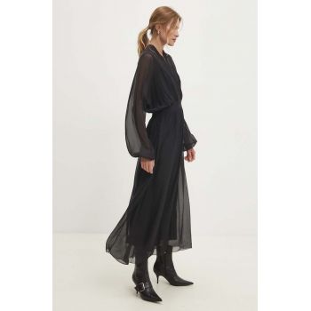 Answear Lab rochie culoarea negru, maxi, evazată