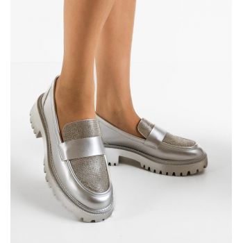 Pantofi Casual dama Linden Argintii