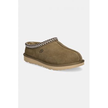 UGG papuci din piele intoarsa pentru copii K TASMAN II culoarea negru