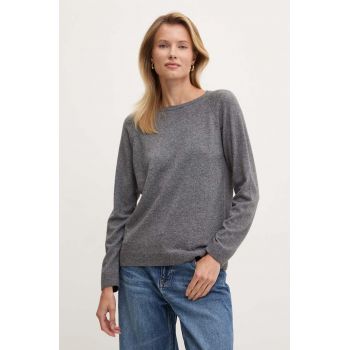United Colors of Benetton pulover din amestec de lana femei, culoarea gri, light, 1035D1P17