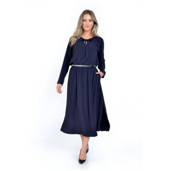 Bluza Dama cu Funda - Bleumarin -
