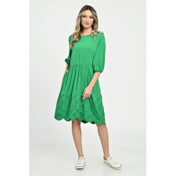 Rochie Medie Dama V262 - Verde
