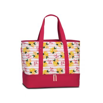 Geanta de plaja - termoizolanta -  F50409 - Fuchsia