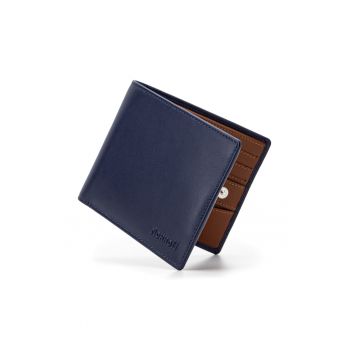 Portofel modern slim clasic barbati -  protectie RFID - piele naturala premium