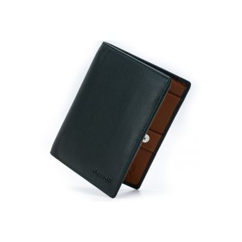 Portofel modern slim vertical barbati -  protectie RFID - piele naturala premium