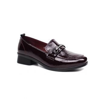 Pantofi dama 21735 bordo lac -