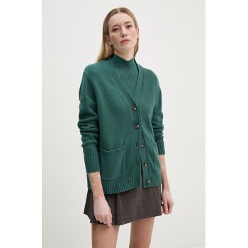 Levi's cardigan din amestec de lana culoarea verde, 000O0