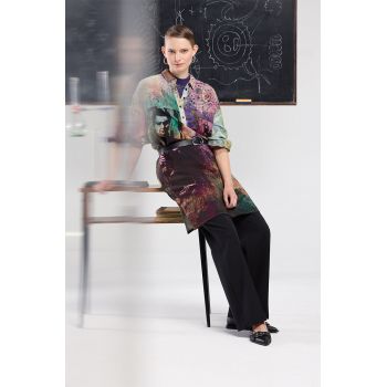 Medicine rochie culoarea turcoaz, midi, oversize ieftina