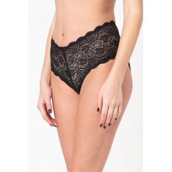 Chiloti hipster de dantela Amourette - Negru