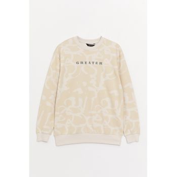 Bluza de trening cu model si text