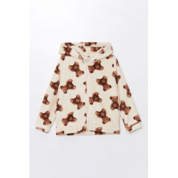 Hanorac de fleece cu fermoar