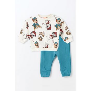 Set de pantaloni de trening si bluza de trening din bumbac